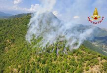 Valbrevenna, incendio in località Carsi, arrivano i canadair incendio Valbrevenna Carsi 22 agosto 2024
