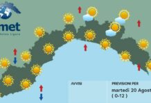 Meteo Liguria, torna il bel tempo stabile e il caldo meteo Liguria 20 agosto 2024