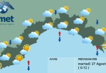 Meteo Liguria, ancora instabilità e possibili temporali pomeridiani meteo Liguria 27 agosto 2024