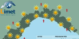 Meteo Liguria, tempo stabile e nuova ondata di caldo meteo Liguria 9 agosto 2024