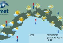 Meteo Liguria, aria più fredda in arrivo porta instabilità più accentuata meteo Liguria 15 agosto 2024