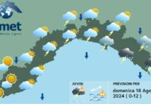Meteo Liguria, Allerta Arancione per temporali e brusco calo delle temperature meteo Liguria 18 agosto 2024