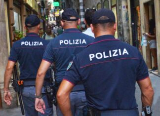 Polizia centro storico