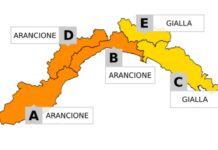 Maltempo Liguria, Allerta prolungata su Genova e Savona sino alle 18 allert arancione A-B_D