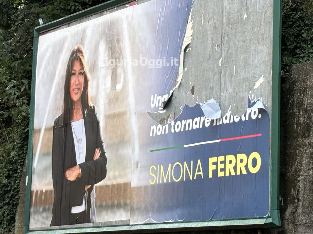 Simona Ferro manifesto elettorale Marassi