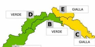 Maltempo in Liguria, Allerta Gialla per pioggia sul Levante e zone interne allerta gialla C E