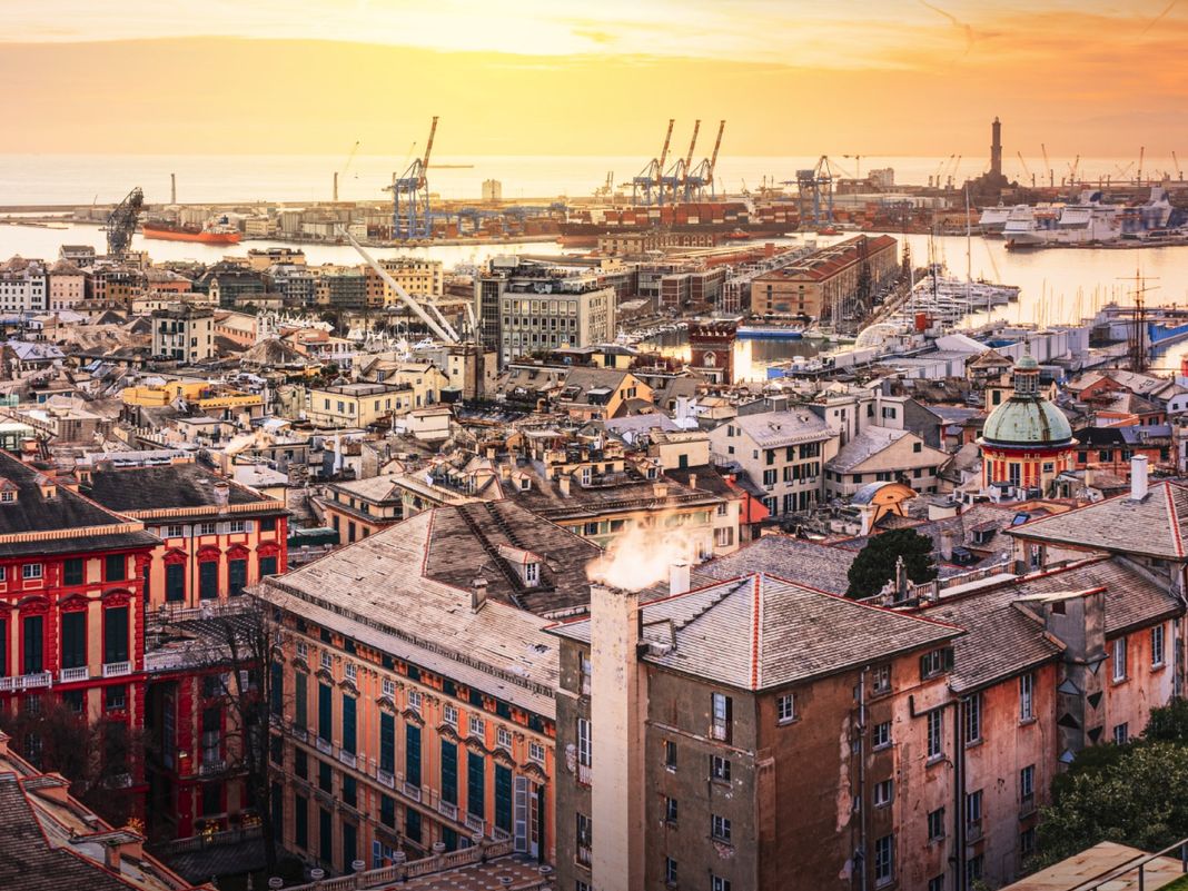 Genova centro storico veduta