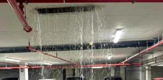 Genova, piove e al Waterfront si allaga il parcheggio del Palasport Palasport infiltrazioni