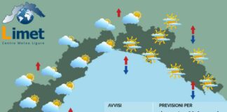 Meteo Liguria, nuvole in aumento, peggioramento in arrivo in serata meteo Liguria 22 settembre 2024