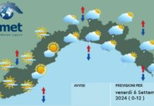 Meteo Liguria, temporaneo miglioramento ma domenica peggiora meteo Liguria 6 settembre 2024