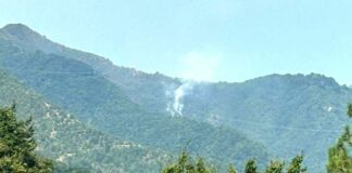 Montoggio, ancora focolai attivi sul monte Liprando Montoggio incendio boschivo monte Liprando