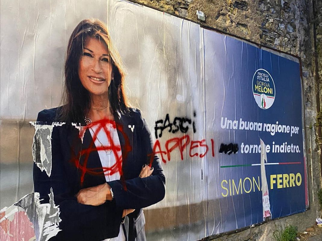 Simona Ferro manifesto elettorale