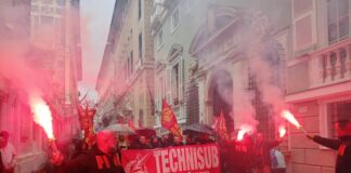Technisub, oggi corteo di protesta e incontro con il sindaco Bucci Technisub corteo