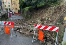 Maltempo a Genova, frana in via delle Rovare a San Fruttuoso Frana via delle Rovare San Fruttuoso 17 ottobre 2024