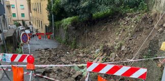 Maltempo a Genova, frana in via delle Rovare a San Fruttuoso Frana via delle Rovare San Fruttuoso 17 ottobre 2024