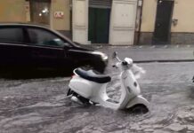 Maltempo Liguria, pioggia forte ad Albenga: allagate alcune zone