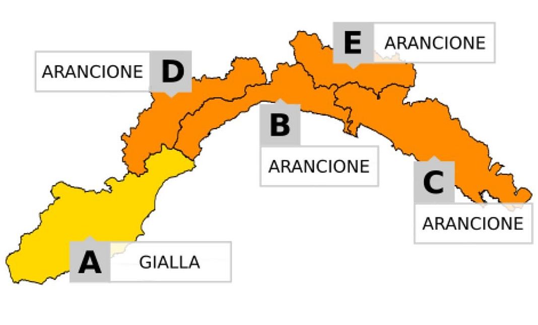 allerta giallo arancione