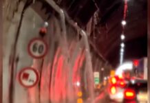 Autostrade, cascate in galleria sulla A26 Voltri – Gravellona Toce cascata galleria A26