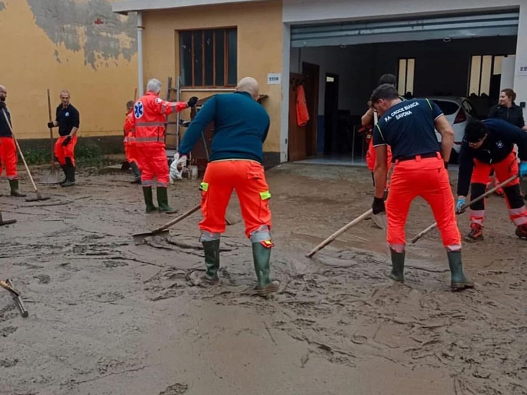 Croce Bianca Cairo Montenotte alluvione 26 ottobre 2024