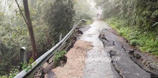 Ceranesi, nuova frana sulla strada ex Guidovia per la Gaiazza, residenti preoccupati Gaiazza ex guidovia frana