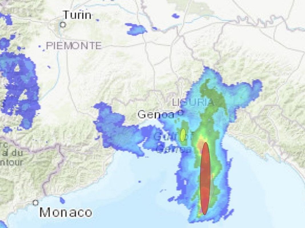 fronte perturbato temporale 26 ottobre 2024