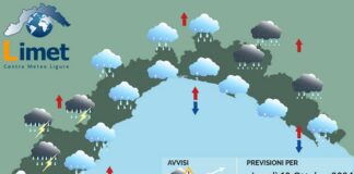 Meteo Liguria, passaggio perturbato al mattino, migliora nel pomeriggio meteo Liguria 10 ottobre 2024