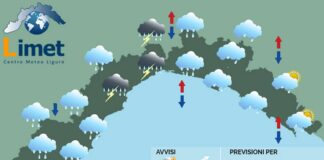 Meteo Liguria, in arrivo precipitazioni abbondanti, Allerta sino alle 18 Meteo Liguria 16 ottobre 2024