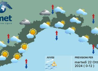 meteo Liguria 22 ottobre 2024