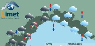 Meteo Liguria, cielo coperto e precipitazioni anche intense meteo Liguria 25 ottobre 2024