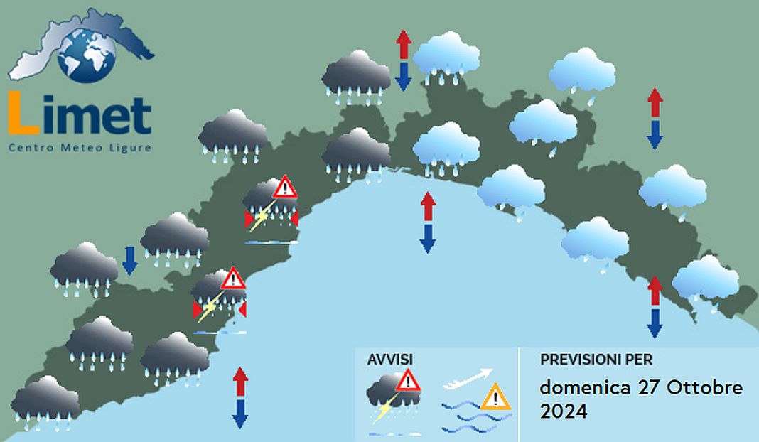 meteo Liguria 25 ottobre 2024