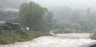 Maltempo in Liguria, Comune di Quiliano invita a lasciare i piani bassi Torrente Quiliano