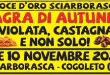 Sciarborasca, questo weekend torna la Sagra di Autunno: il programma