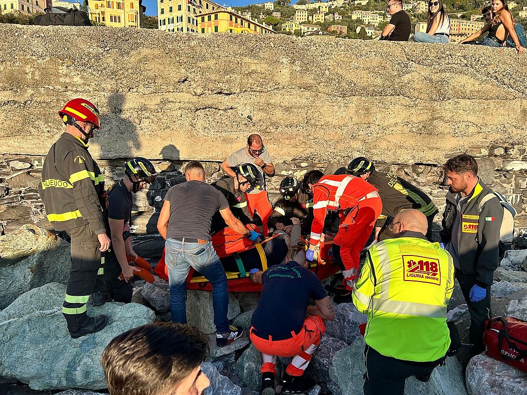 Camogli turista francese caduto