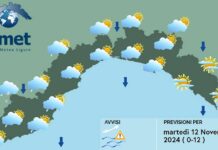 Meteo Liguria, aumentano le nuvole e i piovaschi e arriva il freddo Meteo Liguria 12 novembre 2024