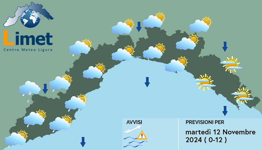 Meteo Liguria 12 novembre 2024