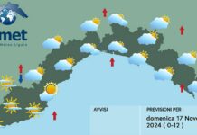 Meteo Liguria, nuvolosità in aumento e possibili piovaschi meteo Liguria 17 novembre 2024