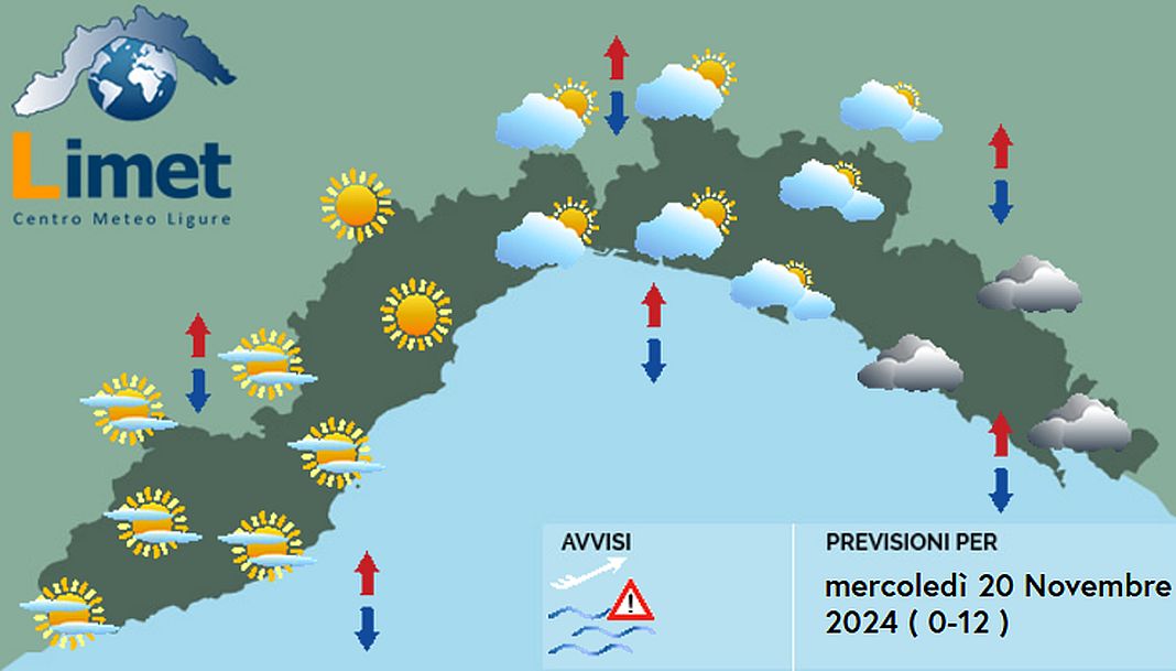 meteo Liguria 20 novembre 2024