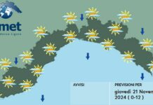 Meteo Liguria, lento peggioramento con piovaschi e neve sui rilievi meteo Liguria 21 novembre 2024