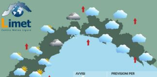 Meteo Liguria, ancora nuvole e pioggia meteo Liguria 25 novembre 2024