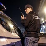 Polizia auto notte