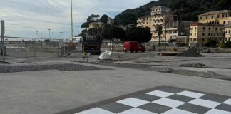 Recco, una scacchiera gigante e una nuova fontana sulla passeggiata a mare Recco scacchiera lungomare
