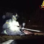vigili fuoco incendio tetto