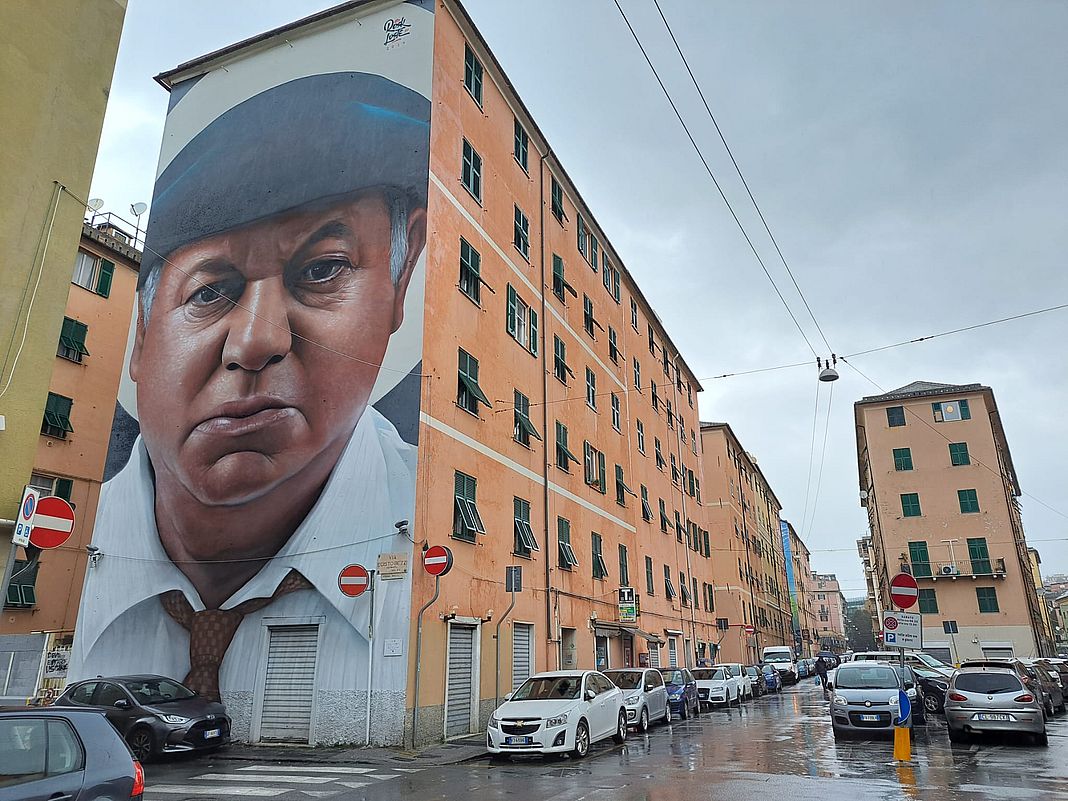 Certosa murales fantozzi genova