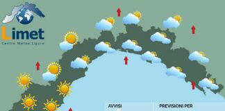 Meteo Liguria, aumentano nuvole e piovaschi, peggiora nei prossimi giorni meteo Liguria 18 dicembre 2024