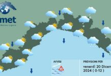 Meteo Liguria, ancora pioggia e vento forte al mattino, migliora nel pomeriggio meteo Liguria 20 dicembre 2024