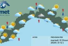 Meteo Liguria, nuvole ancora in aumento per Fine Anno Meteo Liguria 31 dicembre 2024