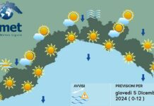 Meteo Liguria, ancora bel tempo ma in arrivo un peggioramento meteo Liguria 5 dicembre 2024