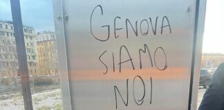 Marassi, già vandalizzate le nuove pensiline AMT di via Moresco pensiline amt marassi imbratate