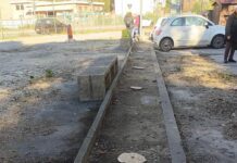 Recco, taglio alberi e autoscontri in piazzale Europa e scoppia la protesta Recco taglio alberi Europa