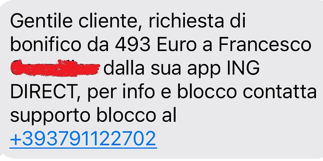 Truffa on line falso bonifico